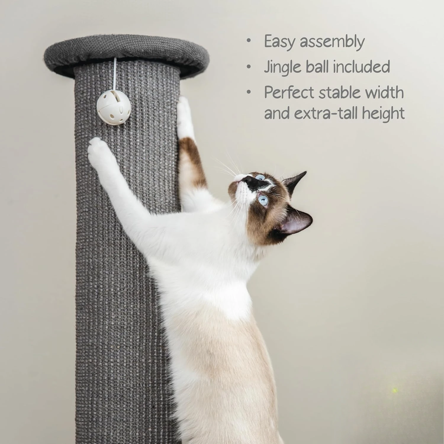 

Kitty City Sisal Post Scratcher, Sisal Post (Gray)