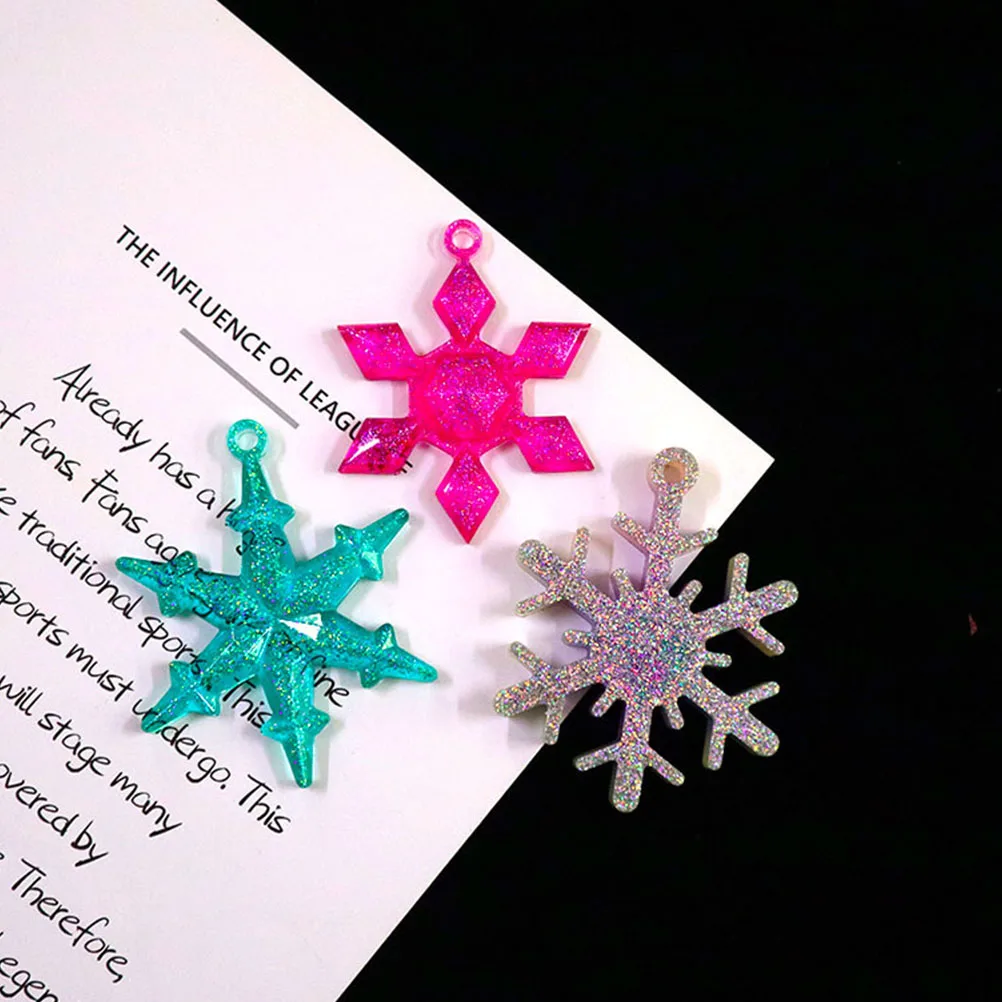 

4 Pcs Silicone Soap Mold Christmas Hanging Pendant DIY Epoxy Resin Craft Non Stick Easy Clean Repeatable Safe Environmental