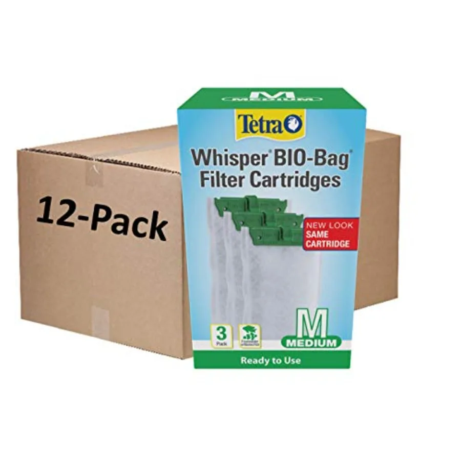 

Whisper Bio-Bag Filter Cartridges for Aquariums, 6, Ready to Use, Fits Whisper Fish Tank Filters 5-10 Gal, PF-10, IQ 10