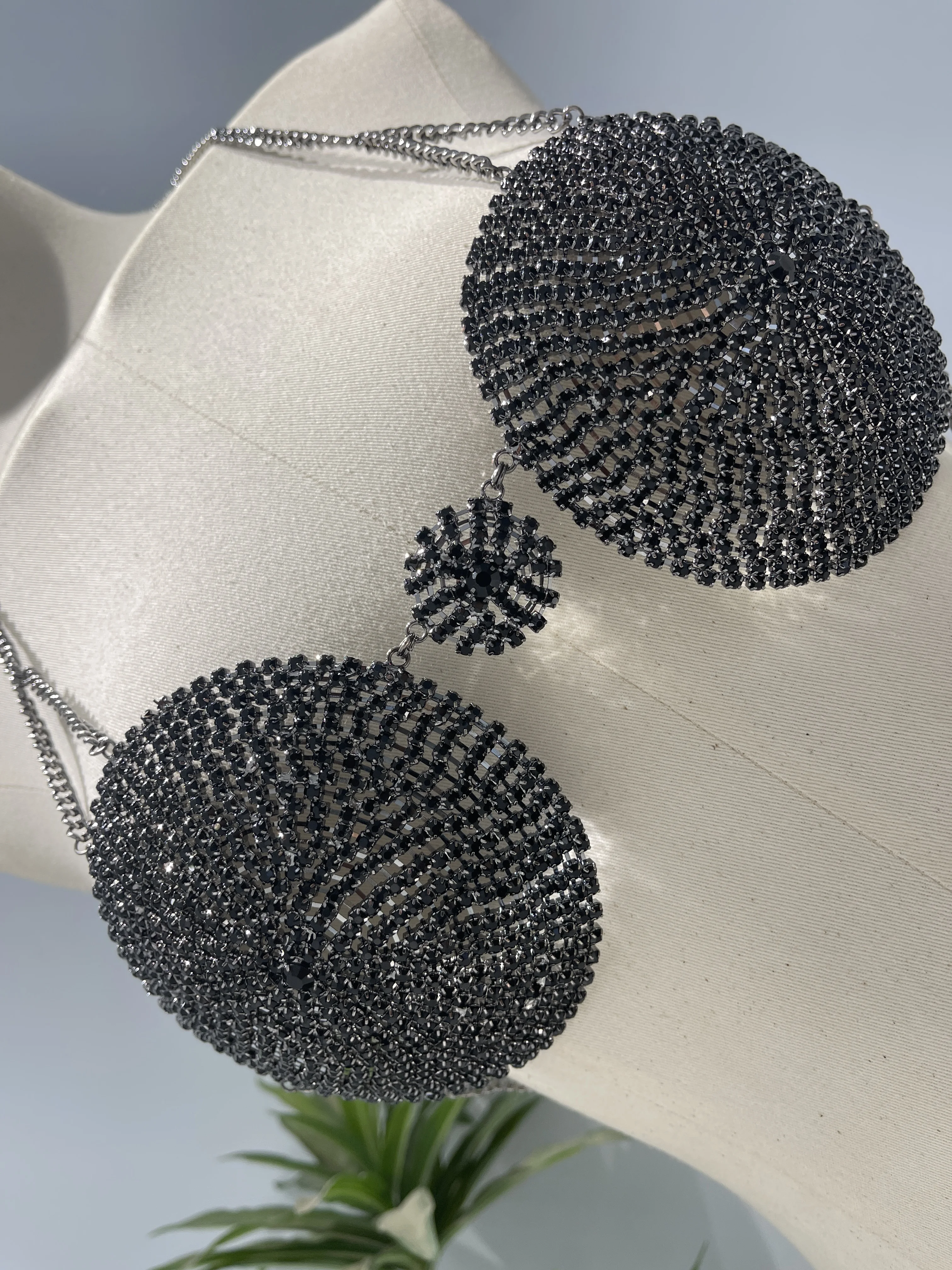 Sexy Neckholder Strass Korsett Crop Top Damen Kleidung Club Party Top Hotwife Bralette Festival Outfit Damen Tops