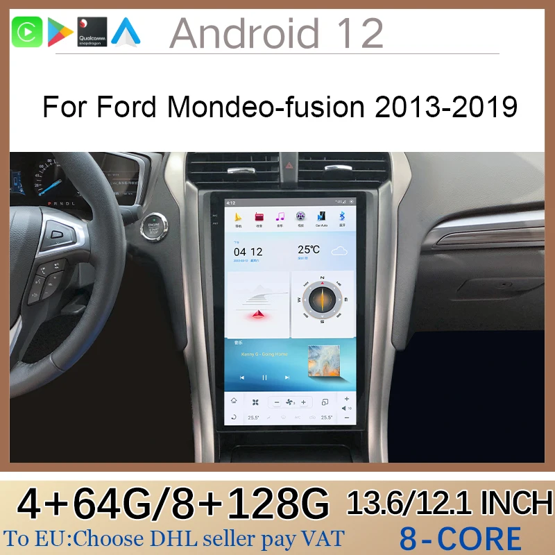 

Android 11 GPS Navigation Car Multimedia Radio Video Player Android Auto Apple Carplay Head Unit For Ford Mondeo 2013-2019