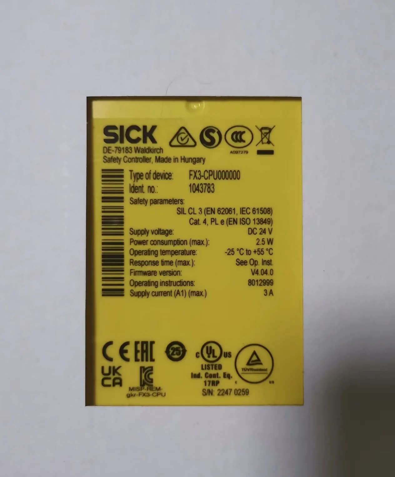 1 Pcs  The Brand New Original   FX3-CPU000000   FX3-XTI084002