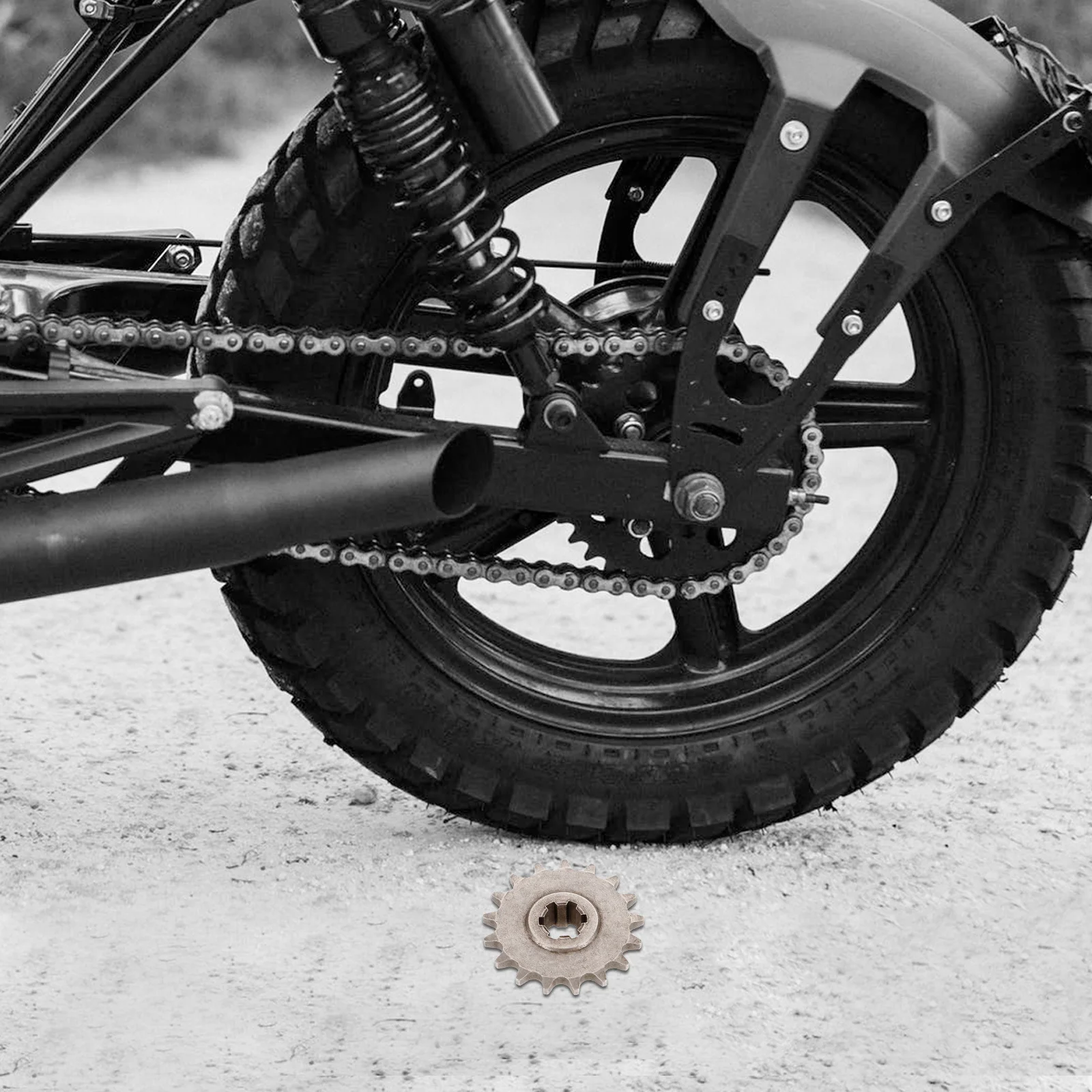 

Steel Front Chain Sprocket Motorcycle 17 Tooth High Strength Durable Replacement Part Precise Processing Heavy Load Front