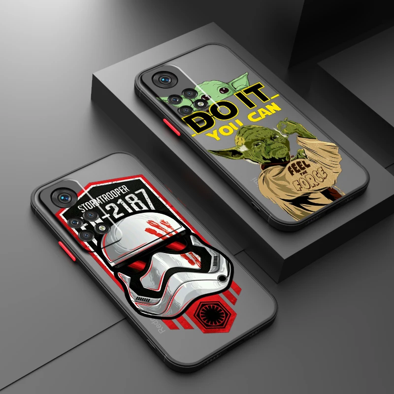 Star Wars Robot Heroes Frosted Translucent For Redmi 8 8A 9A 9C 9AT 9 9T 10X 10A 10C 10 11A 12C 12 13C 5G Back Phone Case