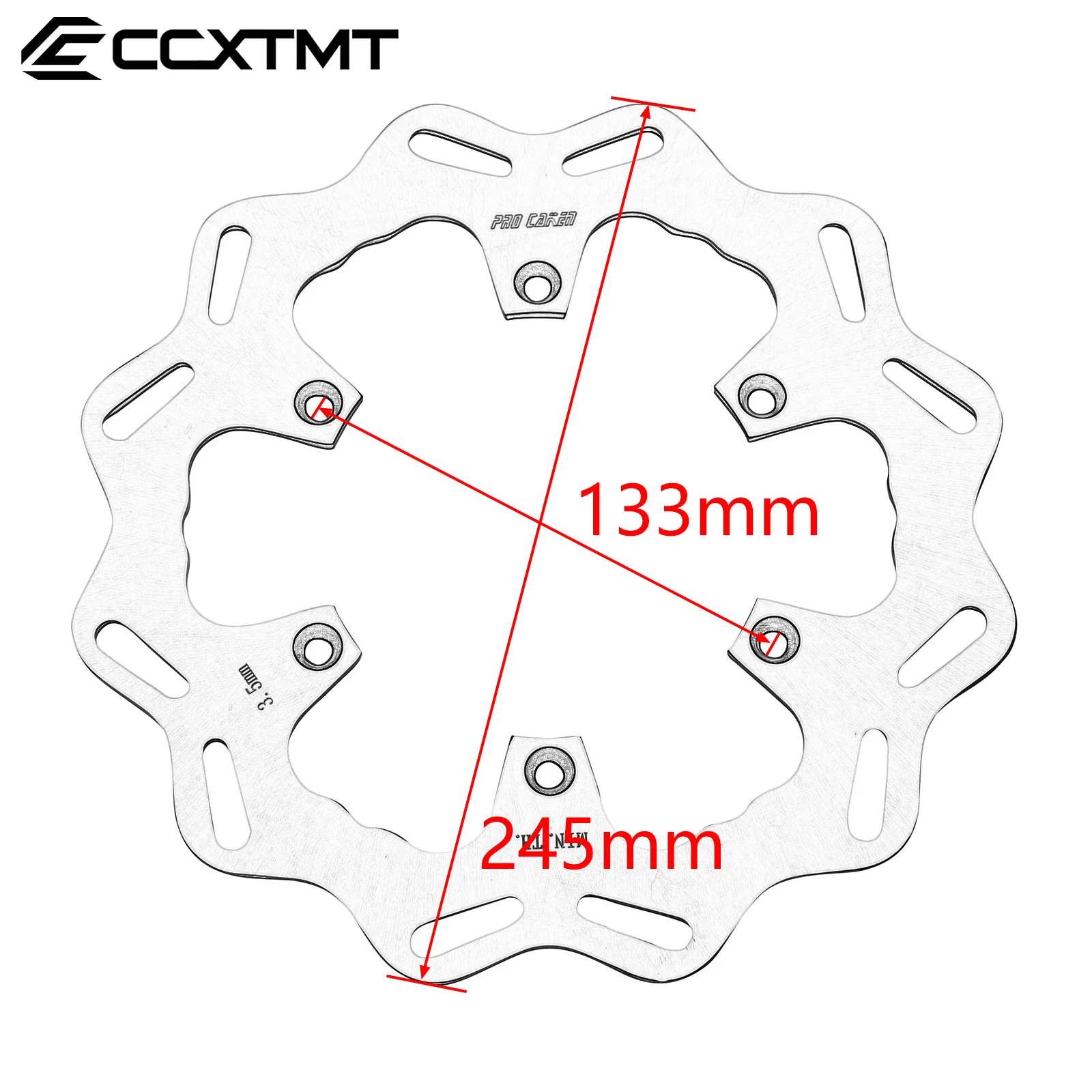 Motorcycle 245mm 270mm Front Rear Brake Disc Rotor For Yamaha YZ125 YZ250 YZ250F YZ426F YZ450F YZ250X WR125 WR250 WR250F WR450F
