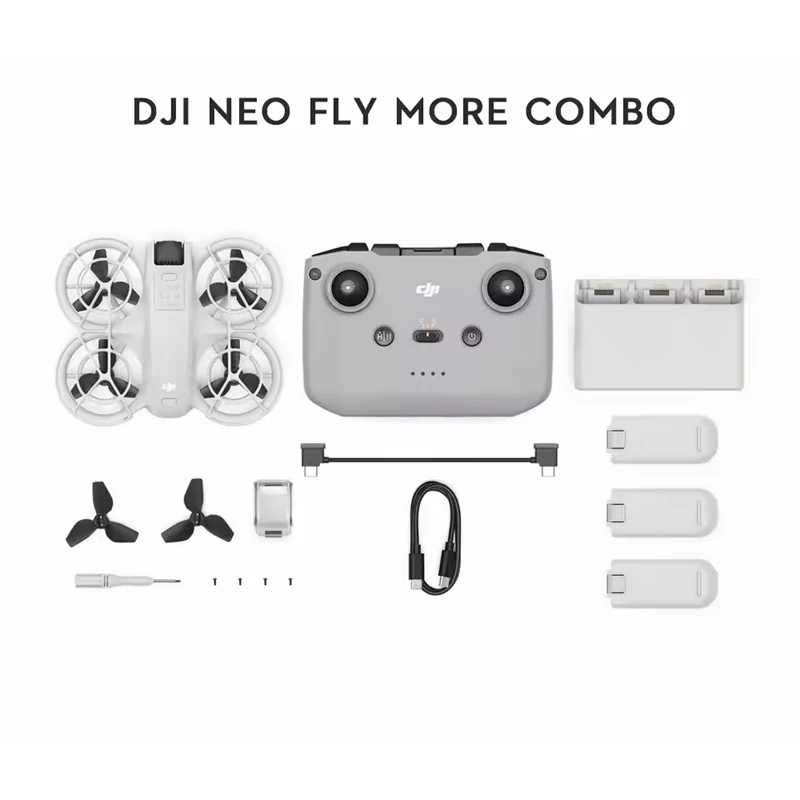 الإصدار العالمي DJI Neo Drone Fly Camera Drone/Combo 4K واقيات المروحة المحمولة ذات التغطية الكاملة للفيديو