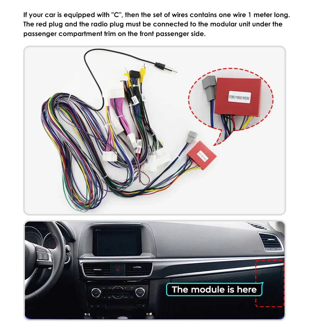 10.1" Hizpo 2Din Android13 Car Radio for Mazda CX-5 2012 - 2015 DSP RDS GPS Navigation BT 4G Android Auto CarPlay 360° CAM