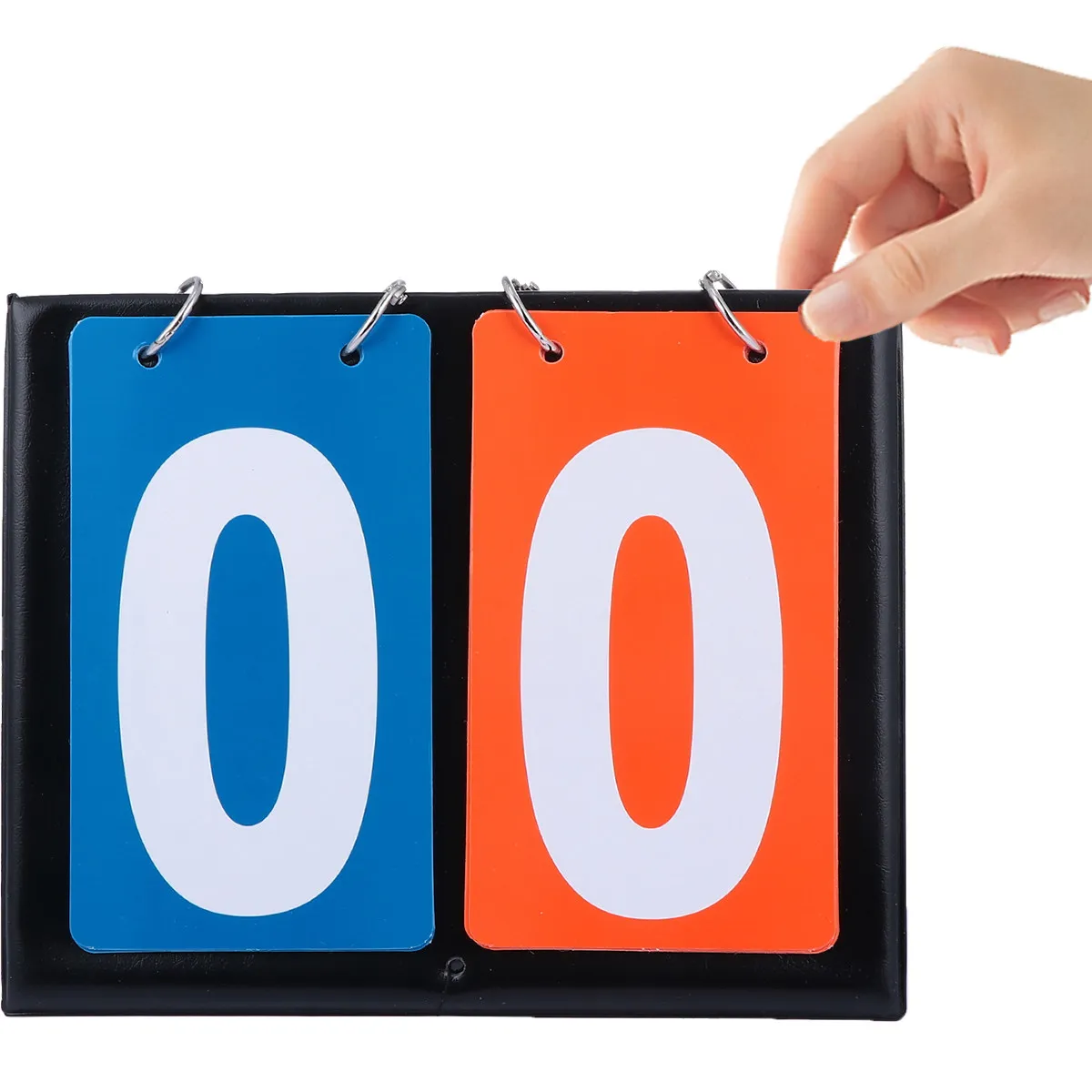 

Portable 2-Digit Flip Scoreboard For Basketball Manual Score Keeper Double Side Number Counter Smooth Edge Design Suitable