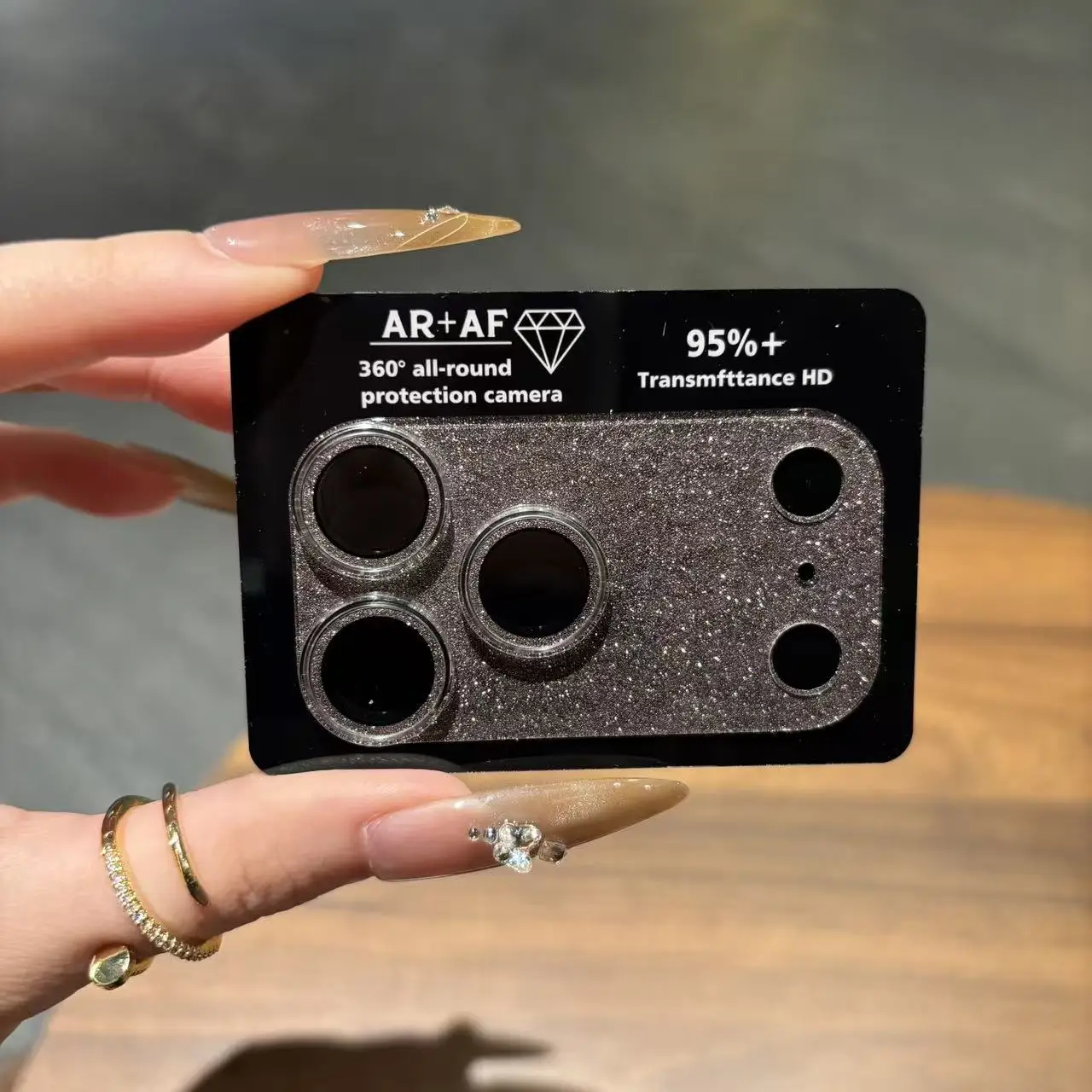 ملحقات عدسة الكاميرا لهاتف iPhone 17 Pro من الزجاج المقسى 360 ° طبقة زجاجية لامعة لحماية الكاميرا #4