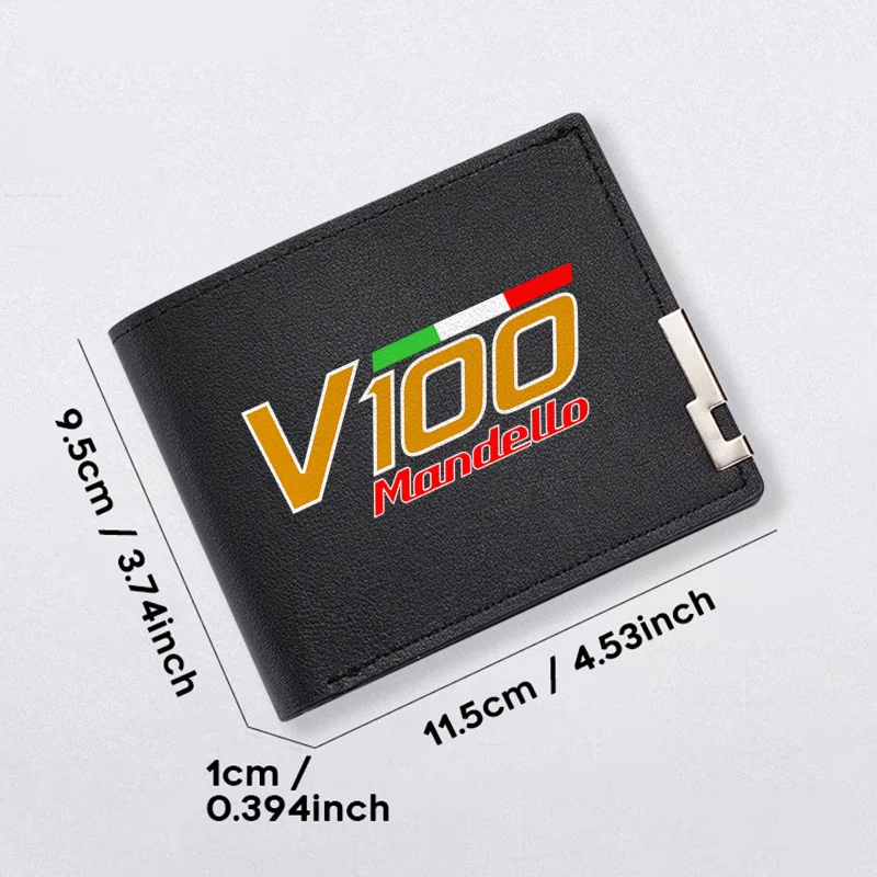 Portfel męski V100 Mandello Premium PU, cienki, biznesowy, wytrzymały, lekki, do codziennego użytku, modny dodatek.