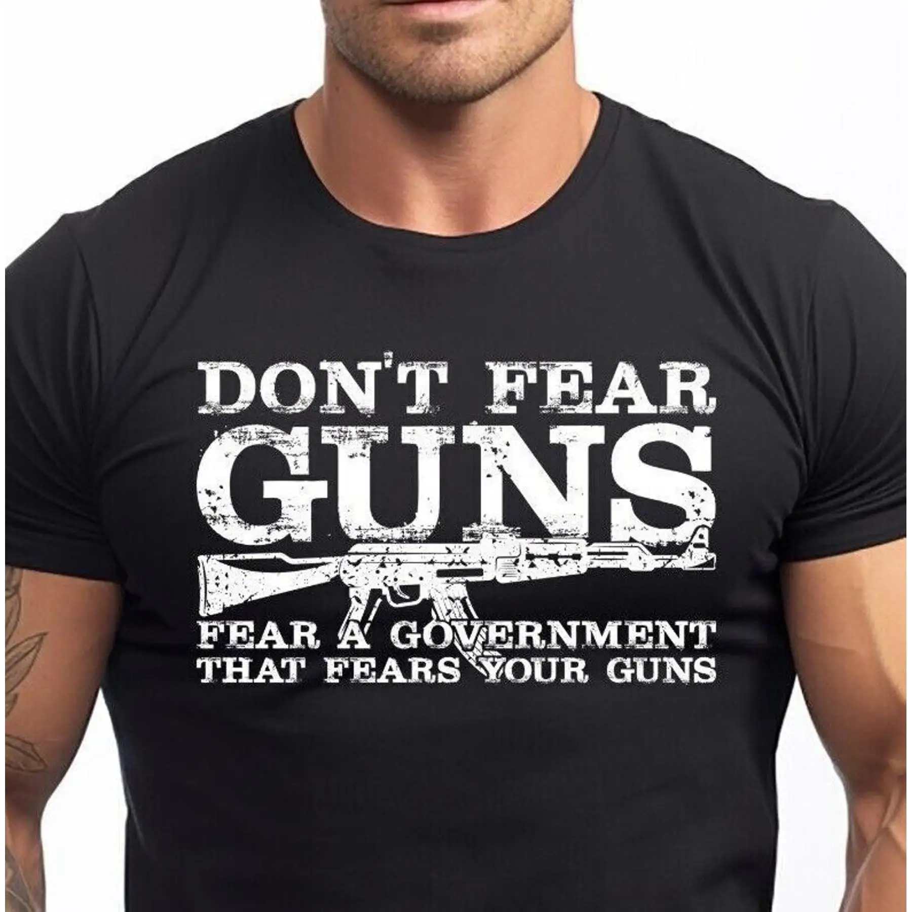 Mens Pro Gun 2nd Amendment Don t Fear Guns Patriotic Shirts for Men