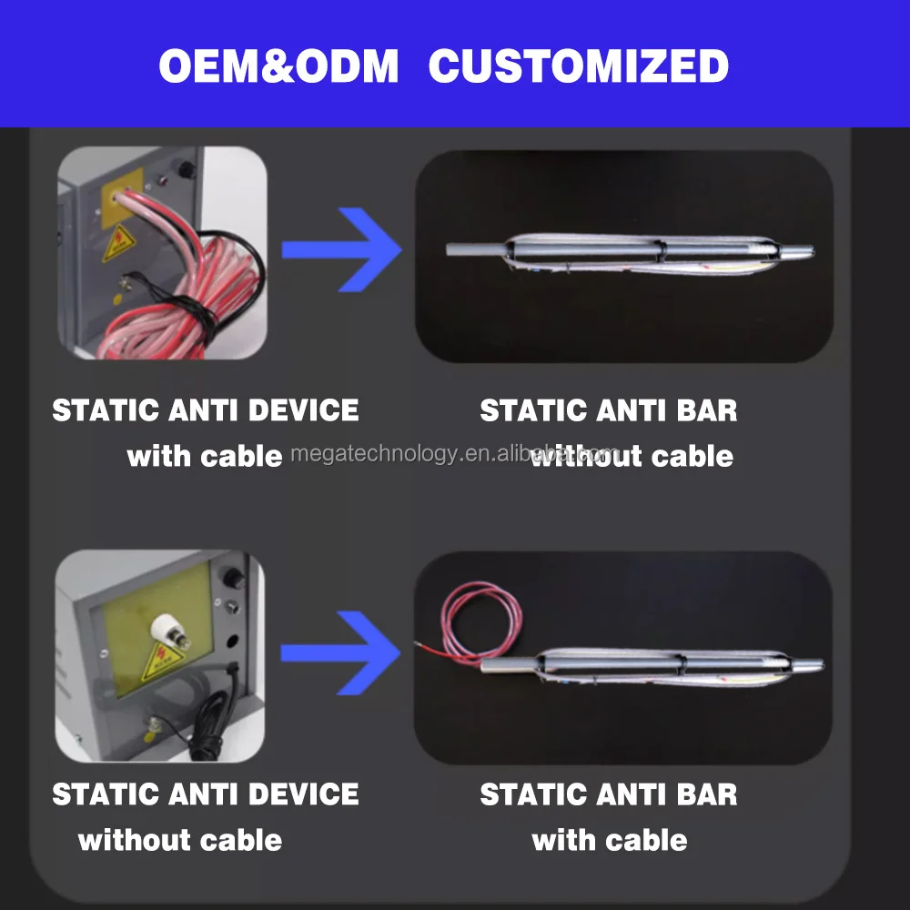 Barra d'aria ionica per eliminazione statica Barra ionica antistatica per macchina per la produzione di sacchetti