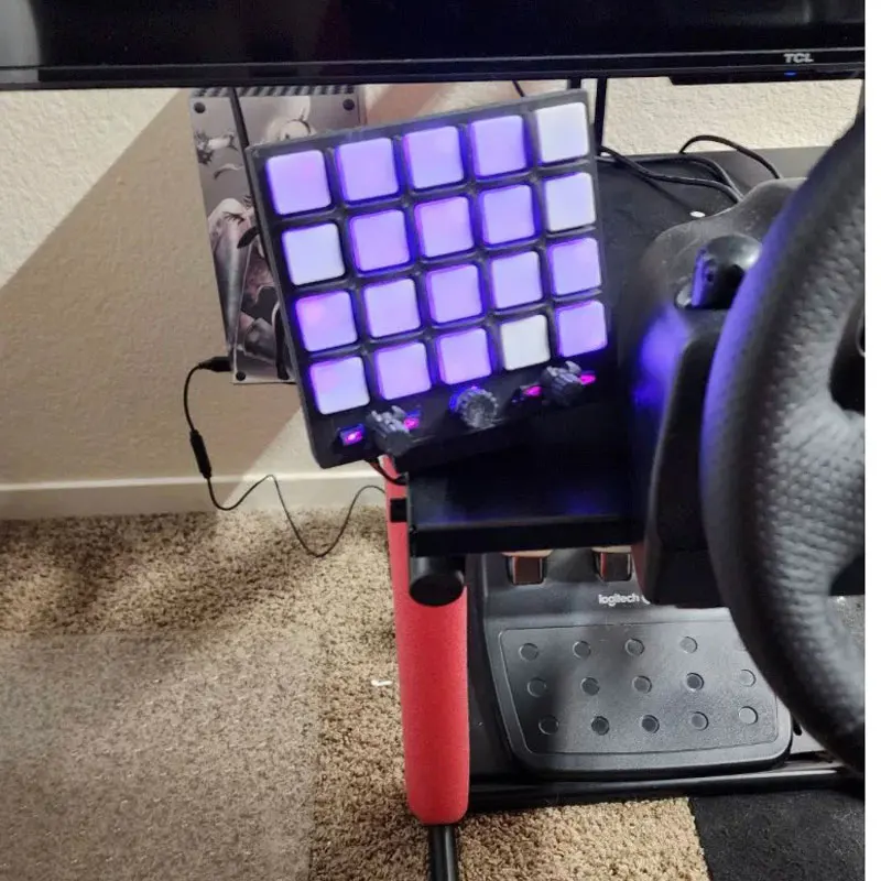 Simulated Racing RGB Interactive Central Multi-functional Button Control Box For Euro Truck game For Thrustmaster Logitech G29