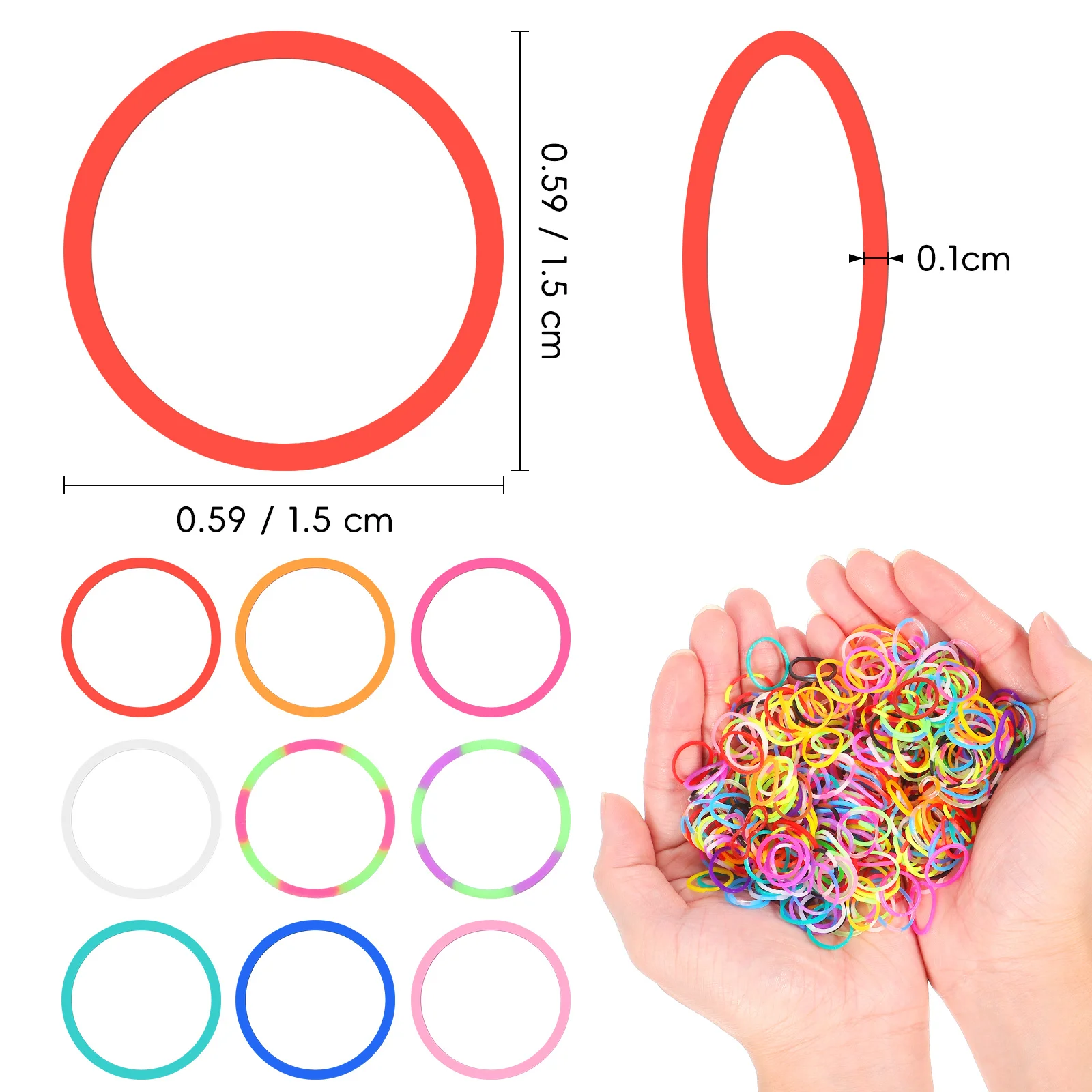 170 قطعة العصابات الشعر المرنة للحيوانات الأليفة مختلط الألوان الكلب الشعر الاستمالة الانحناء الضفائر اكسسوارات الحيوانات الأليفة شريط مطاطي الكلب الاستمالة الانحناء #4