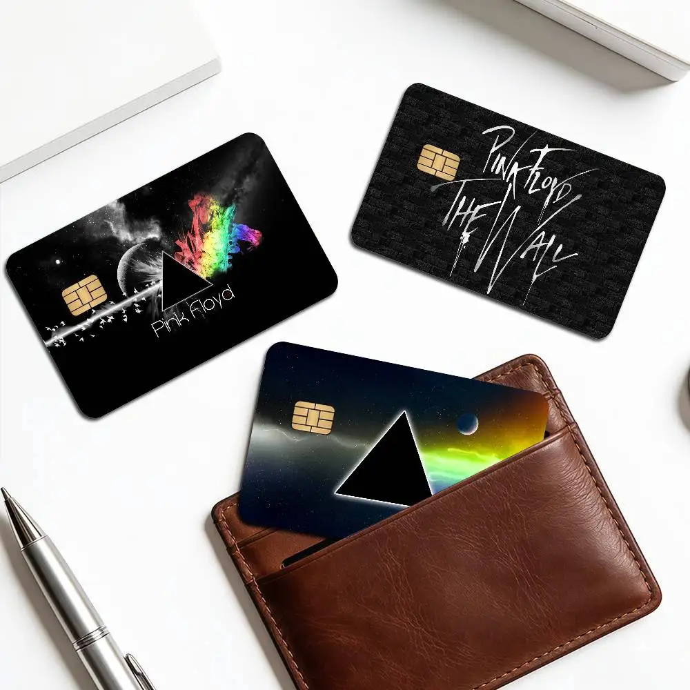 Iconic Rock Band P-Pink Floyds Anime Cartoon Bear Skin Sticker Film Tape Case For Big Credit Debit Card Front Side