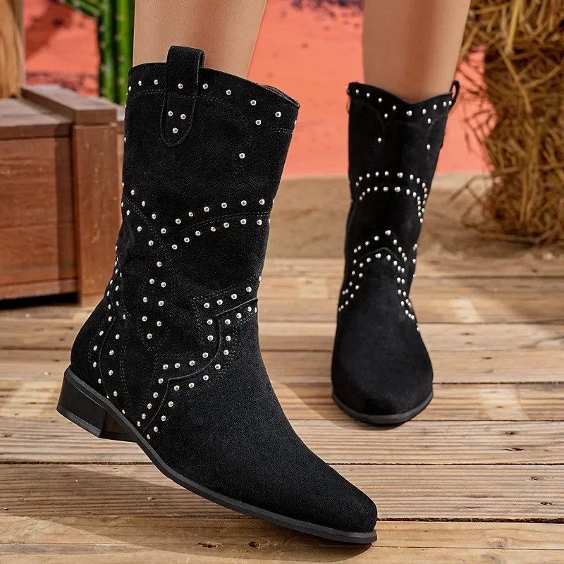 

Womens Autumn New Sexy Pointed Designer Short Boots Daily Versatile Lightweight Wear-resistant and Comfortable Chelsea Boots 42