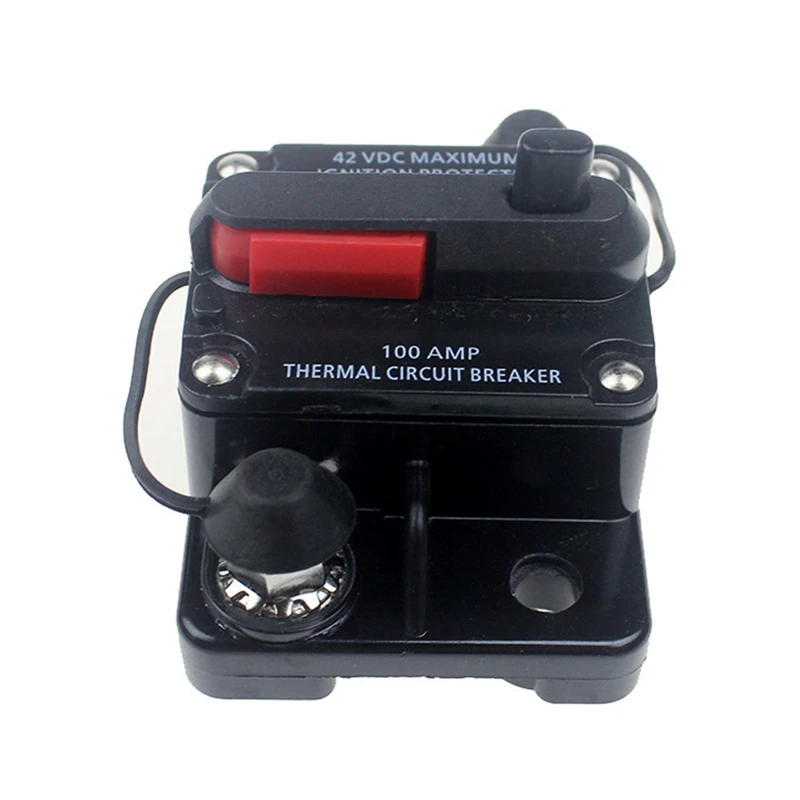 AMP Circuit Breaker Dual Battery IP67 Waterproof 12V 24V Fuse Manual Reset Car Circuit Breaker