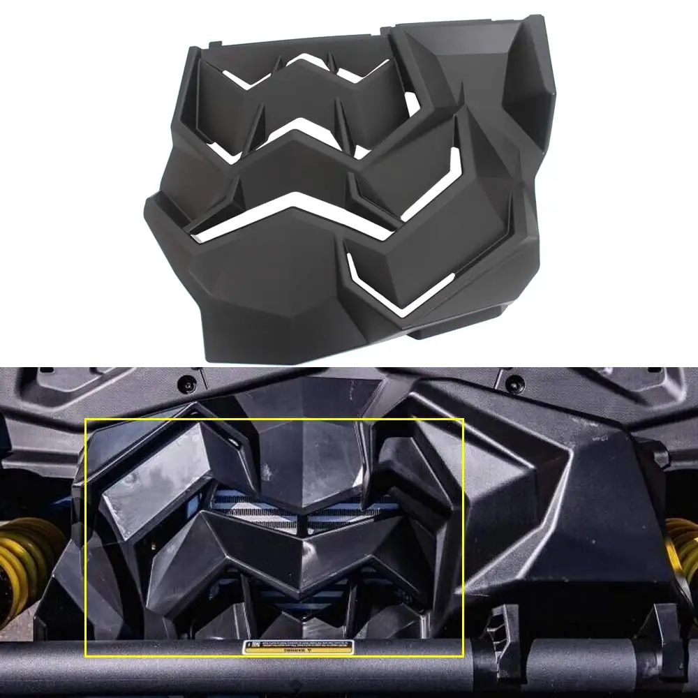 

Rear Intercooler Race Duct Cover Radiator Grille ABS plastic For Can-am maverick X3 #705013757 Matte Black ATV UTV Accessories
