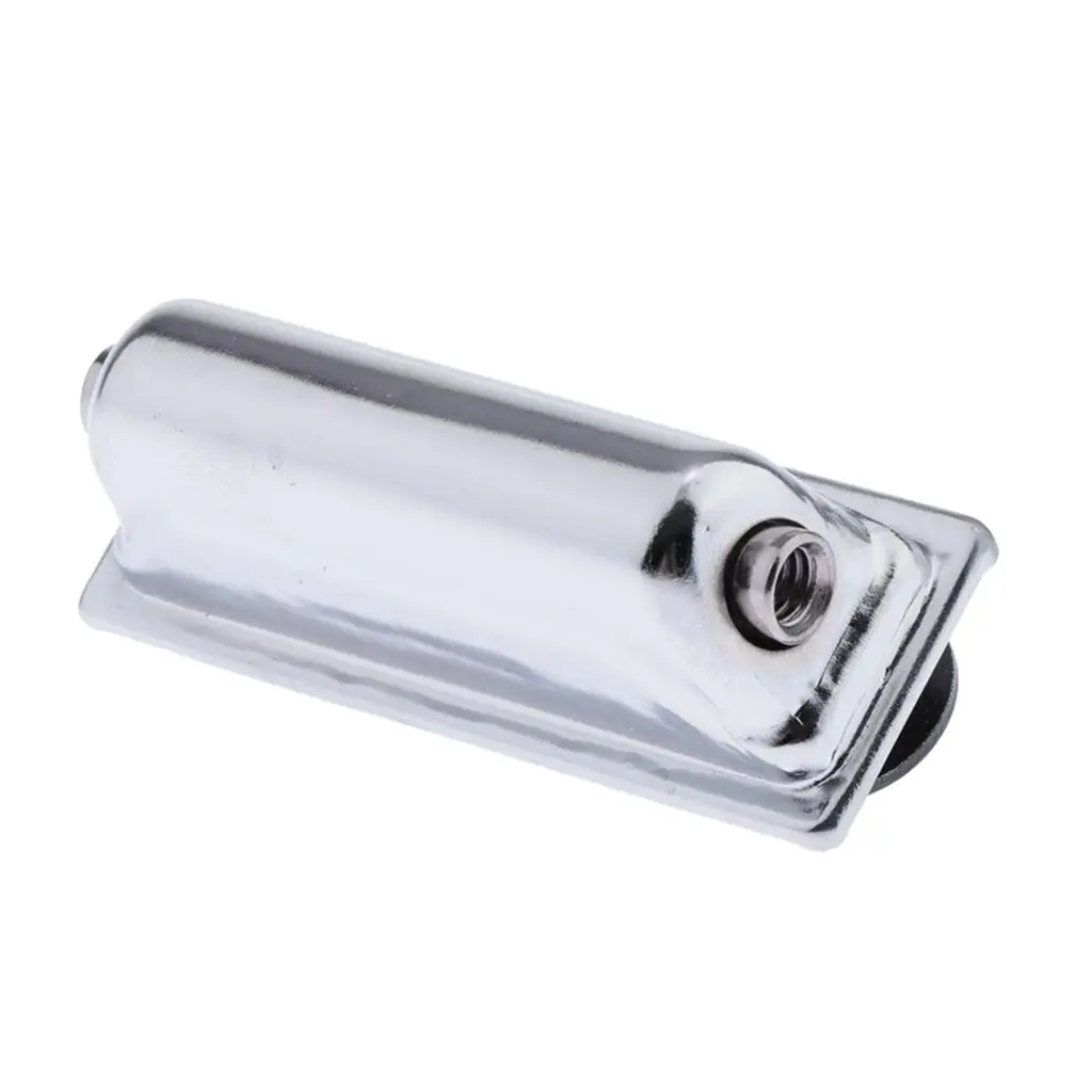 3–6 Stück silberne, doppelseitige Tom-Trommelösen mit Befestigungsschrauben