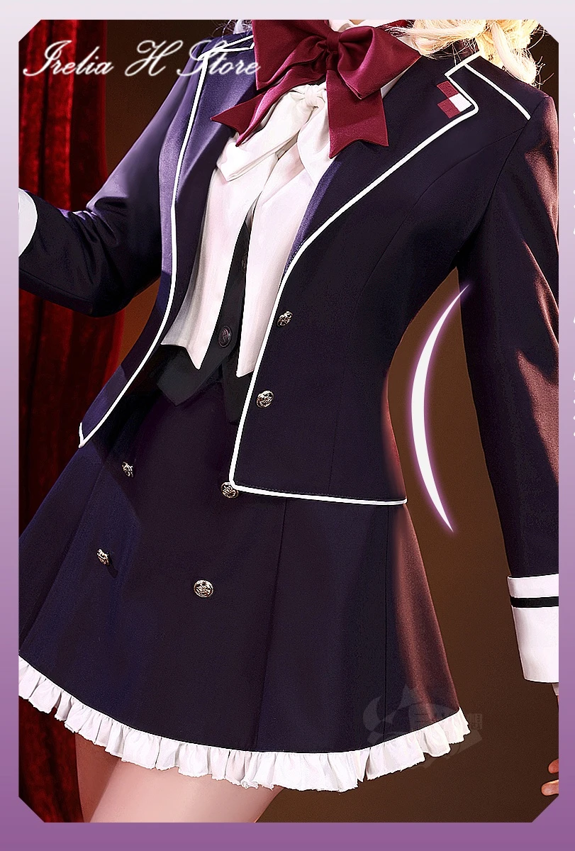 Irelia H Store disfraz de Cosplay, uniforme escolar JK, Anime, DIABOLIK LOVERS Cos Komori Yui, disfraz de Hallween