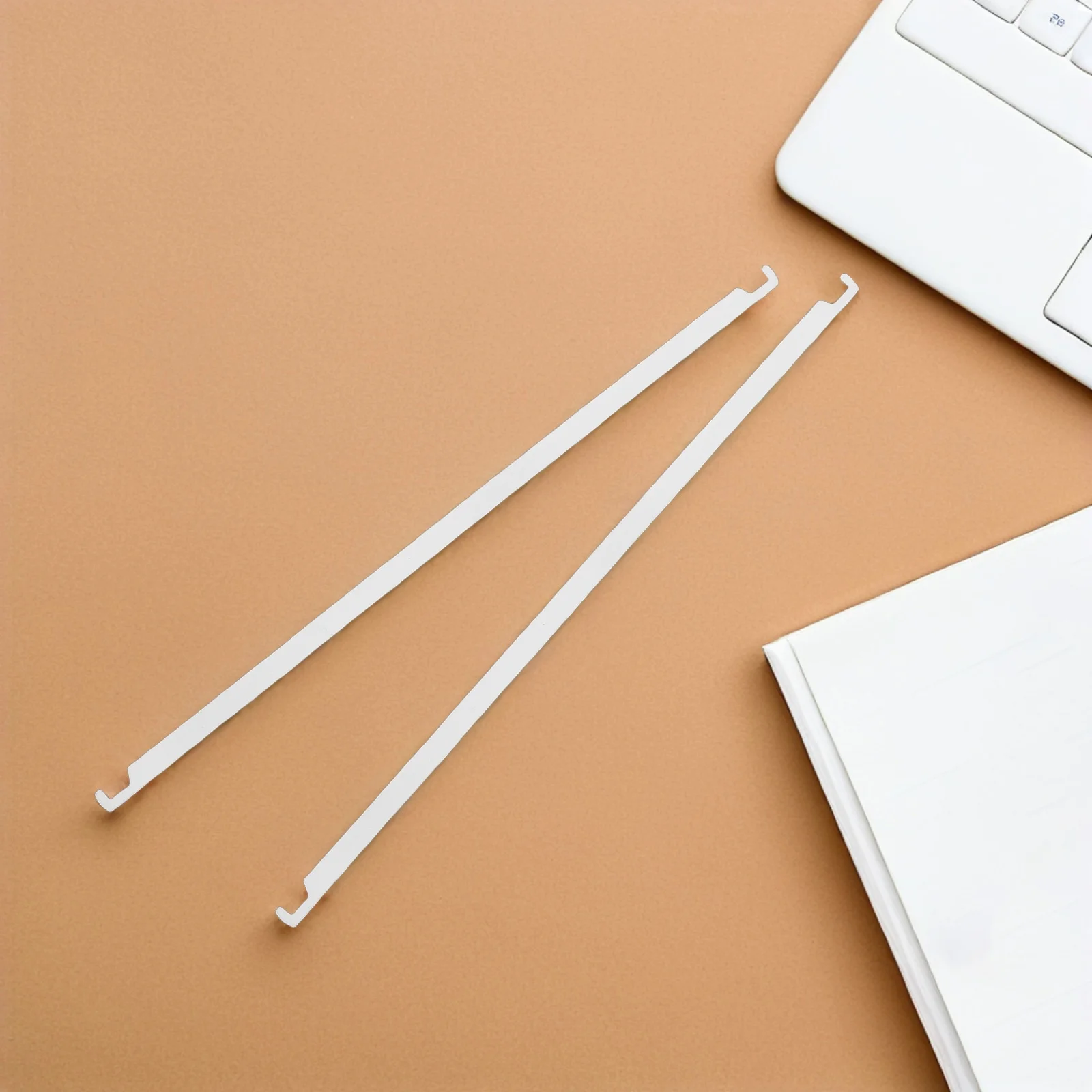 10Pcs Metal File Organizer Rods Office Hanging Rods Strong Load Capacity Ideal for File Cabinets Desks Efficient Storage