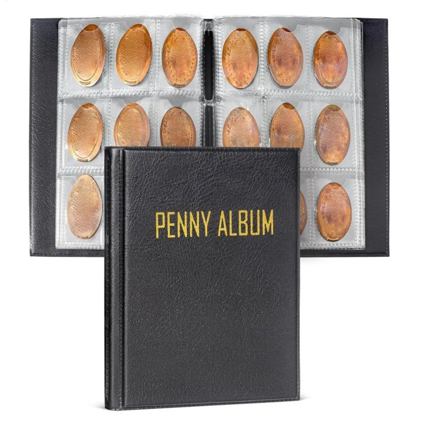 Penny-Sammelalbum, Penny-Album für 108 Münzen, Geld-Aufbewahrungsorganizer, Ausstellungszubehör, Penny-Münzen-Display, Souvenir