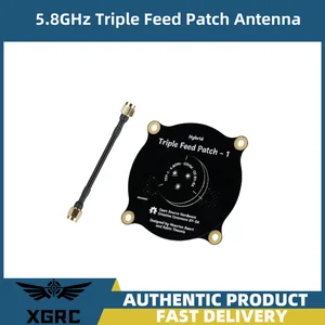 5.8 G Hz Triple Feed Patch Antena SMA / RP SMA Directional Terpolarisasi Melingkar Antena untuk FPV Fatshark Kacamata RC Drone 12 antena biquad penjualan terbaik - №