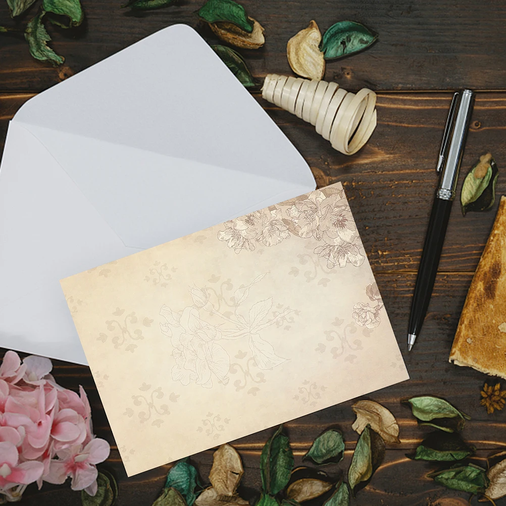 

80 Sheets Vintage Stationery Letter Paper Writing Holiday for Printer European Style