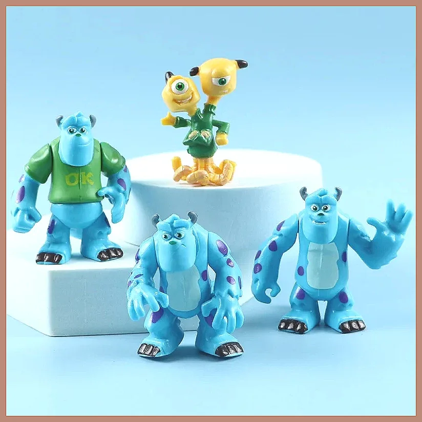 for Disney Pixar Monsters University Action Figures Set, 12pcs Sulley & Mike PVC Model Toys Gift for Kids