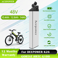 For DEEPOWER K26 Electric Bicycle Battery 48V 10.4Ah 13.6Ah 14Ah Battery for GORTAT HRTC G100 DEEPOWER K26 Folding Ebike Battery