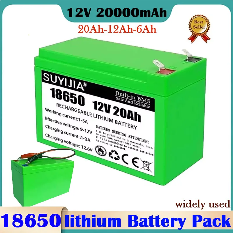 18650 3S7P Best Selling 12V 20AH Built-in High Current 20A Rechargeable Lithium Battery Pack for Electric Vehicle Spray Battery