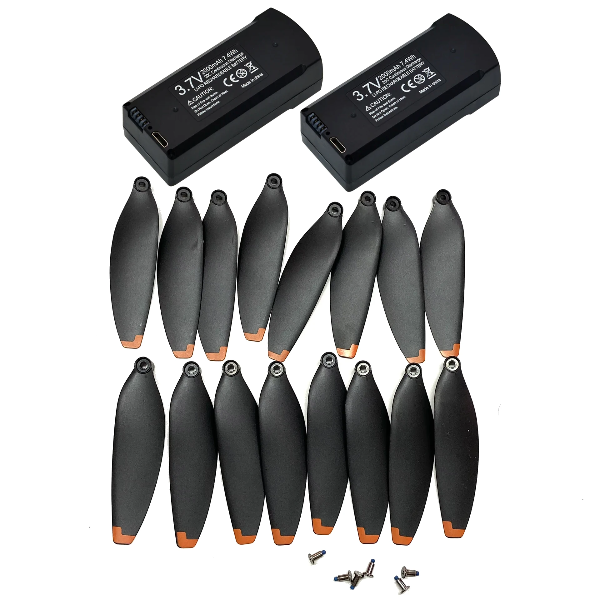 Original V198 MAX PRO Drone Spare Part Kit 7.4V 3000mAh Battery V198 Propeller Blade for GPS 8K RC Quadcopter V198PRO Accessory