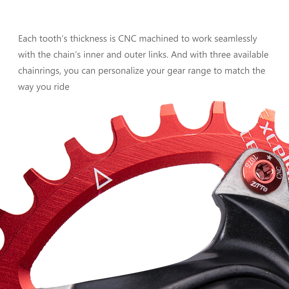 ZTTO Single Speed 1x system Narrow Wide Chainring 104 BCD ROUND 32T 34T 36T 38T For MTB 12S 11S 10S 9S Crankset Chainwheel Ring