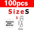100PCS S Silver