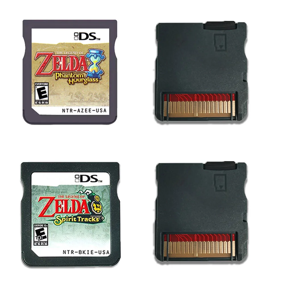 DS Boxed Game Card  Legend of Zelda Phantom Hourglass/Spirit Tracks USA Version (R4 Version) NDSL 2DS 3DS No manual view 2