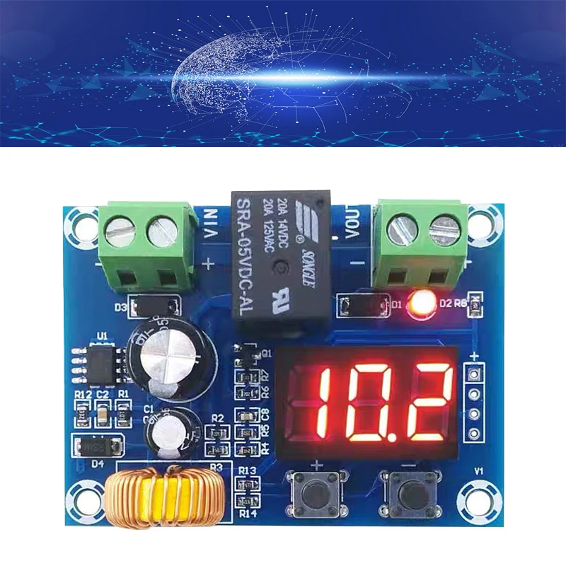 1pcs XH-M609 dc dc מודול הגנת מתח ליתיום סוללה תחת אובדן מתח, כוח נמוך, ניתוק פלט 6-60v