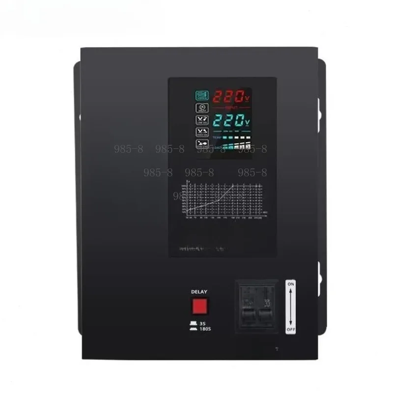 Digital Display Automatic Voltage Regulating Power Supply, 5kVA Relay Type Household Stabilizer with Overload Protection