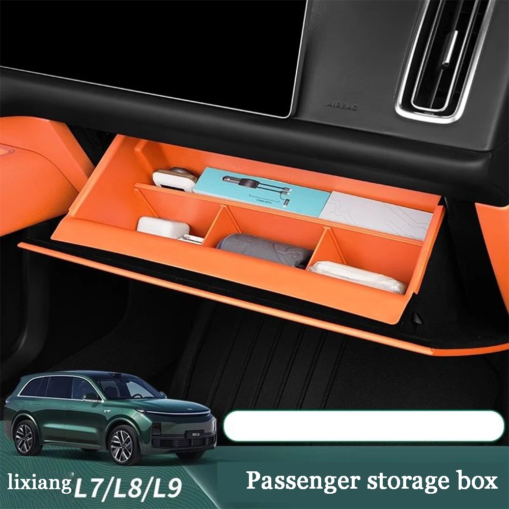 

For LEADING IDEAL Lixiang L7 L8 L9 2023 2024 ABS Plastics Car Passenger Compartment Storage Box Shelf Divider Box Accessories