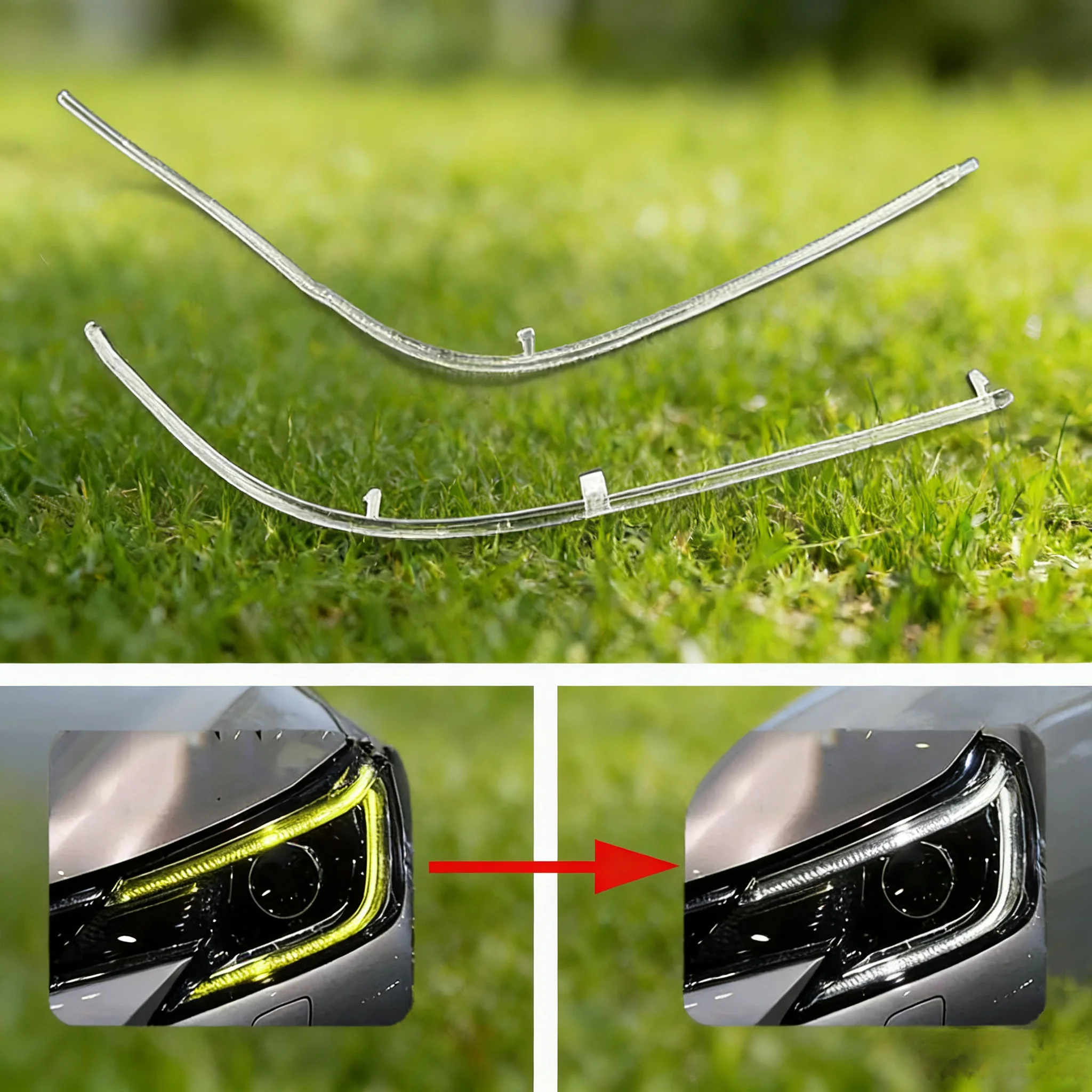 

Car DRL Headlight Light Guide Plate Daytime Running Lamp Tube Bar for Toyota Reiz 2013 2014 2015 2016 Mark X