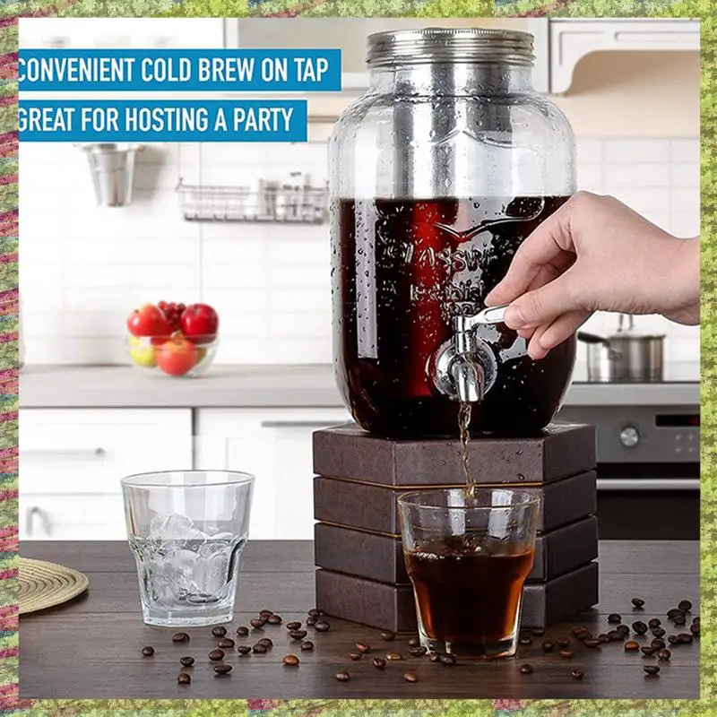 فلتر قهوة ABKB 2X لبرطمان ميسون واسع الفم، 304 من الفولاذ المقاوم للصدأ، شبكة فائقة النعومة، مصفاة للشاي والفواكه