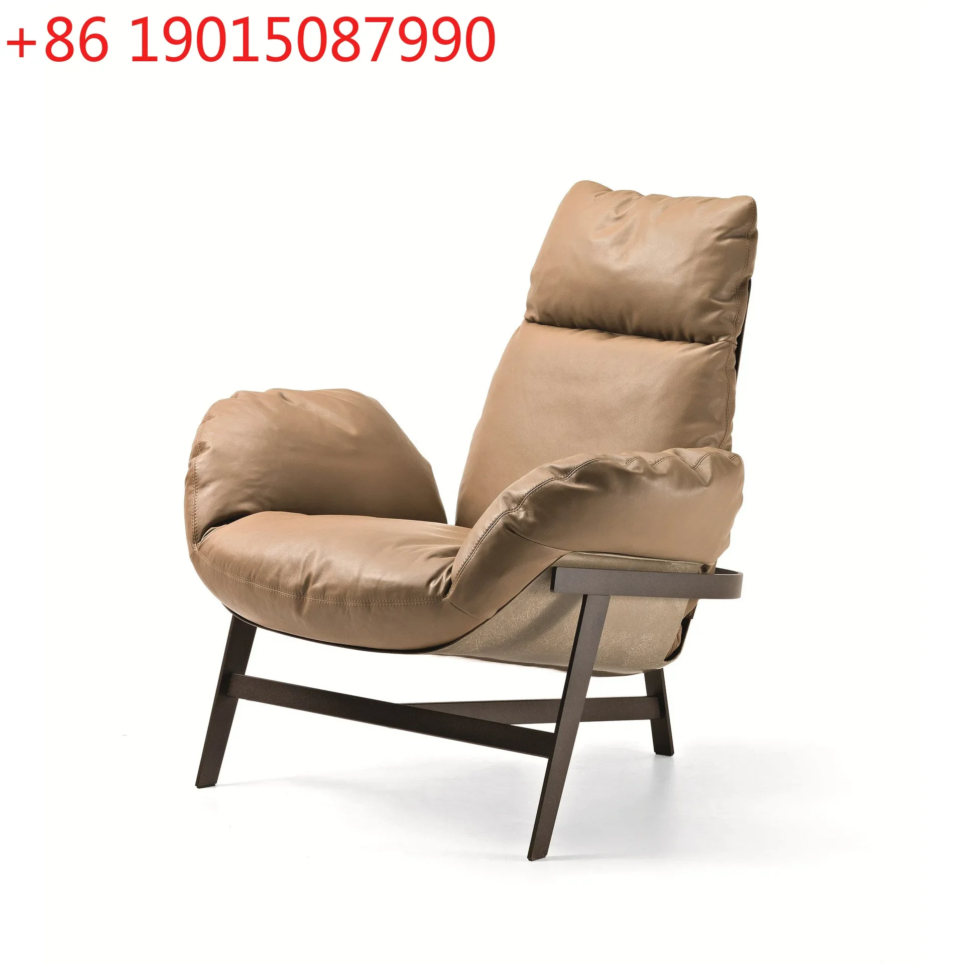 Hot-selling fiberglass carbon fiber seat armrest leather master leisure recliner creative designer