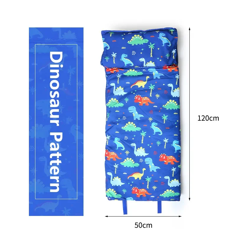 Sleeping Bag with PillowToddler for Baby Cotton Qulit Soft for Kids Preschool Travel Nap Mat Boys Girls Bedding Baby Sleep Sack