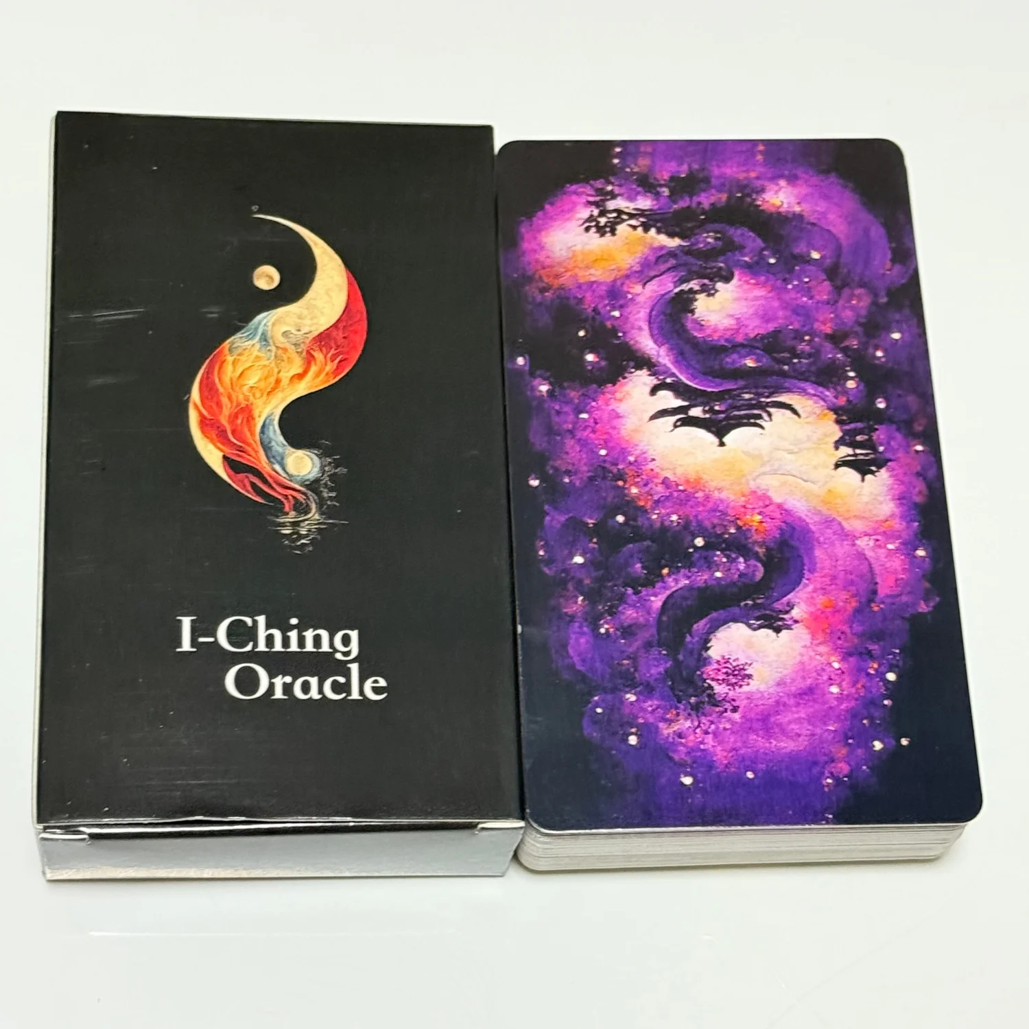 Jeu de cartes oracle I-Ching, 64 cartes, style d'art à l'encre traditionnel, outil de divination chinois pour la guidance spirituelle et la méditation