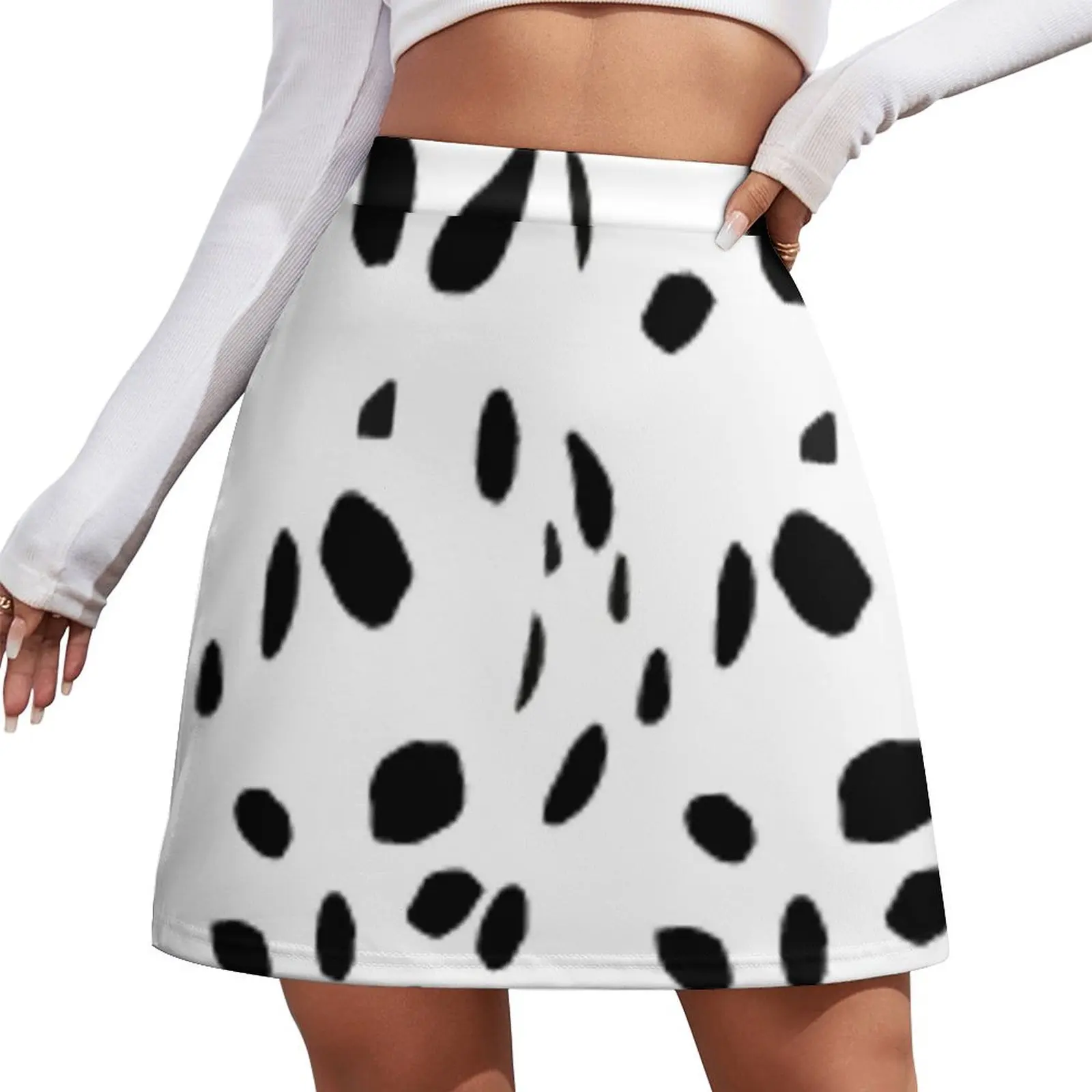 

Dalmatian Print Mini Skirt Korean skirts Women's dress cute skirt Mini Skirt