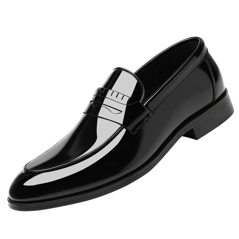 حذاء بدون كعب للرجال من جلد البقر حذاء رسمي من الجلد للرجال #5