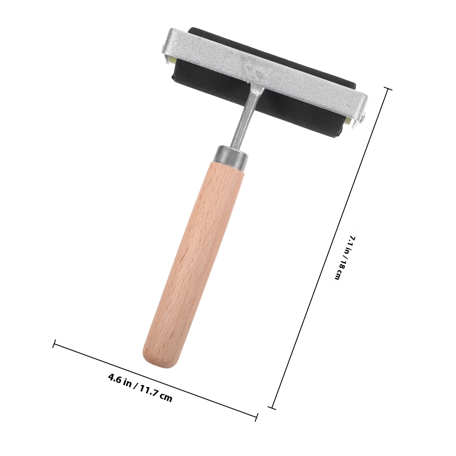 Rodillo de impresión de goma para superficies lisas, mango ergonómico, herramienta artística resistente al desgaste, rodillo de tinta de impresión