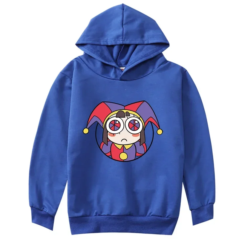 ภาพยนตร์ใหม่ The Amazing Digital Circus เสื้อผ้าเด็ก Jax Pomni Hoodie เด็กทารกการ์ตูนเสื้อเด็กวัยรุ่นเสื้อแขนยาว