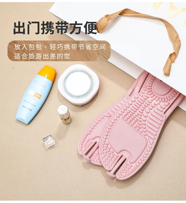 Heißer Verkauf Outdoor Reise Klapp Massage Hausschuhe Hotel Hausschuhe Neue männer Plattform Flip-Flops Badezimmer Hause Frauen Nicht-slip Rutsche – Detail 6