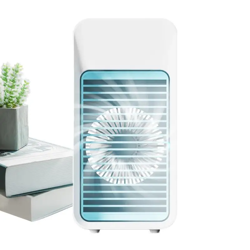 

Air Conditioner Fan Personal Air Conditioner With Colorful Night Lights Small Air Conditioner Desk Fan With 3 Speeds Quiet Table