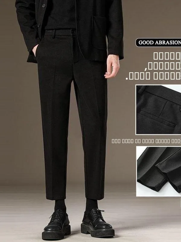 

Мужские зимние повседневные брюки прямого кроя с флисовой подкладкой, утепленные, изысканные, с шелковой внутренней отделкой, для делового стиля